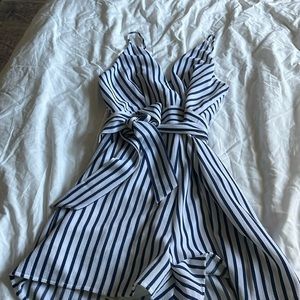 Gianni Bernini, striped romper with tie